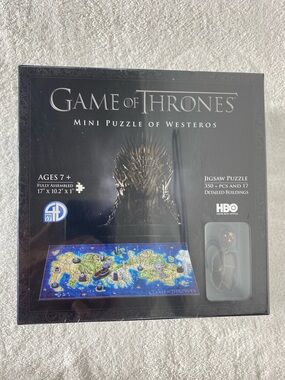 Game of Thrones: Westeros Mini Puzzle (350+ Pcs) 3 Layer Cityscape New Sealed